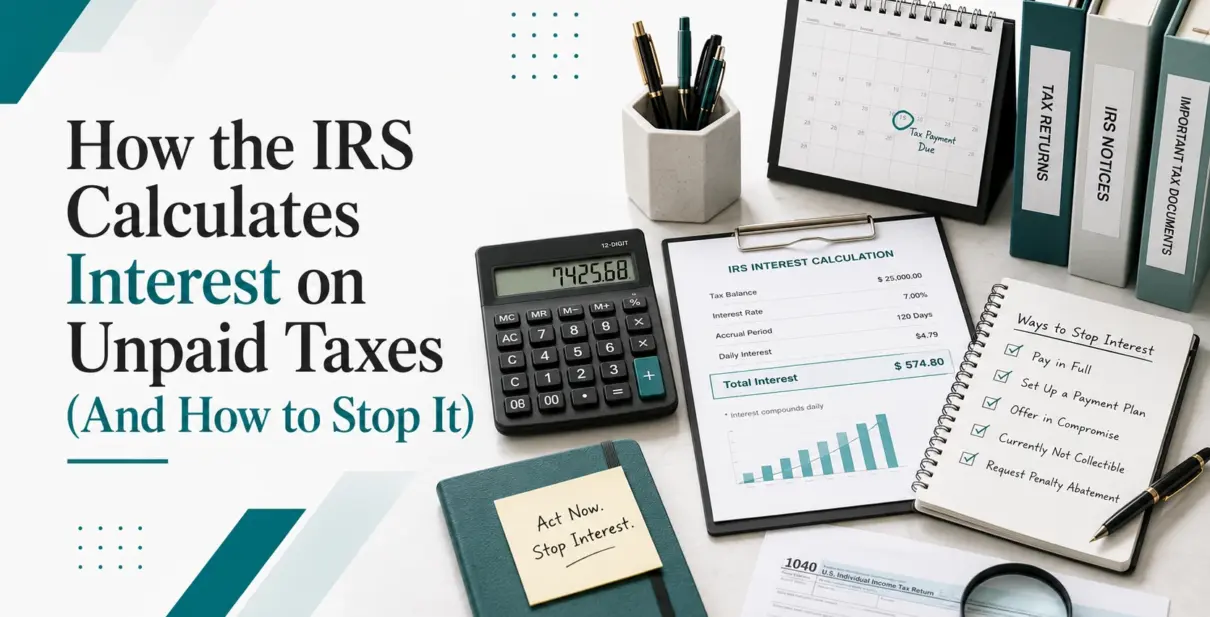 IRS interest on unpaid taxes
