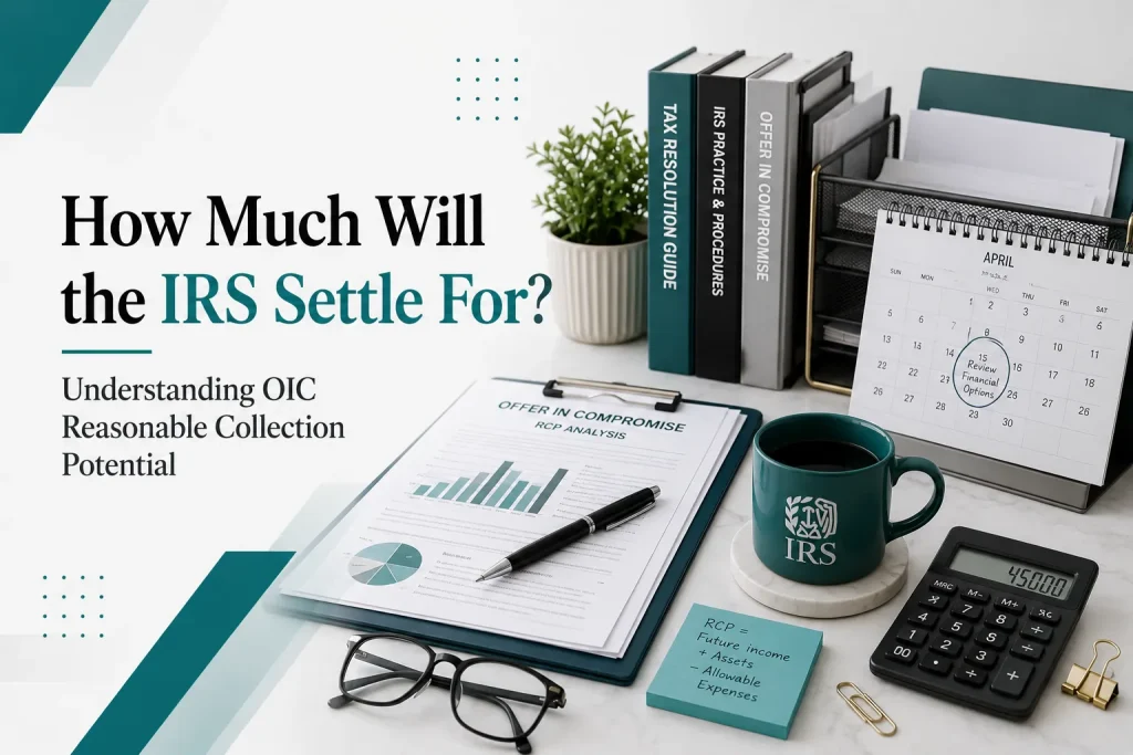 IRS settlement amount OIC