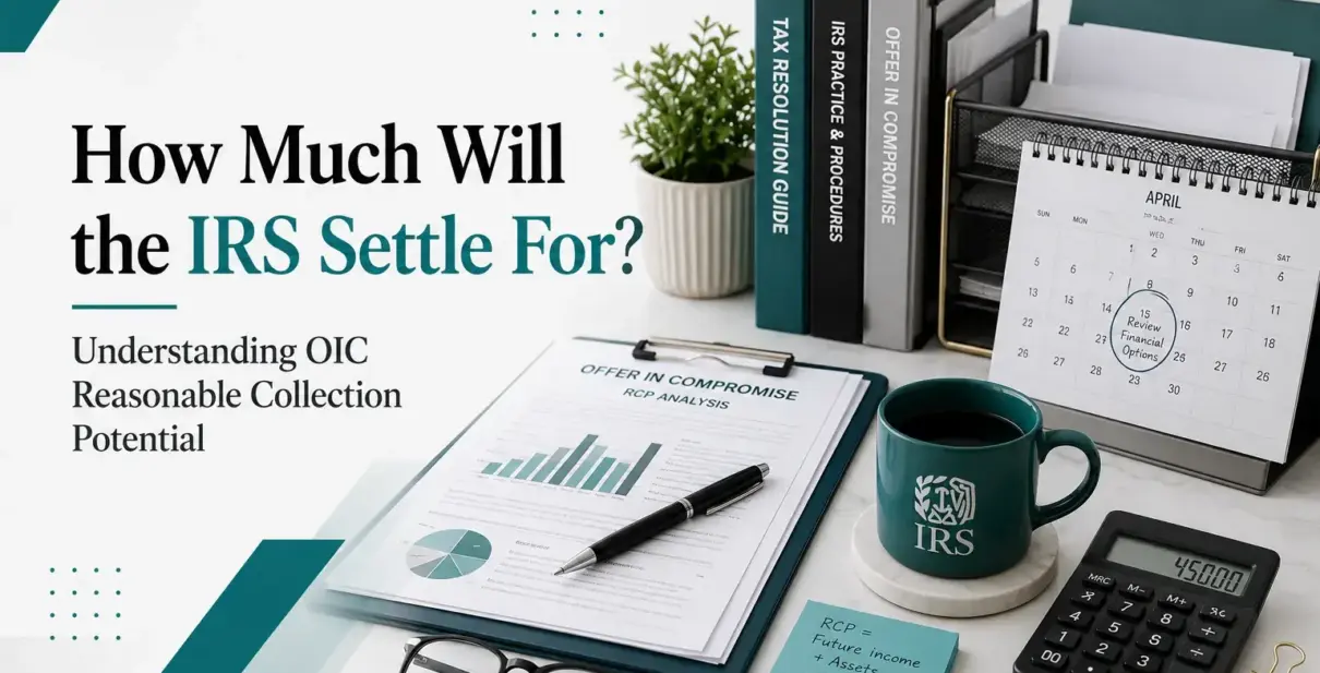 IRS settlement amount OIC