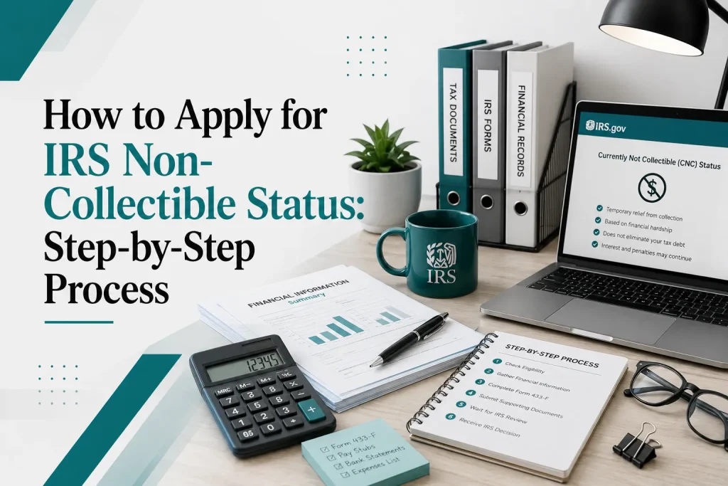 how to apply IRS non-collectible