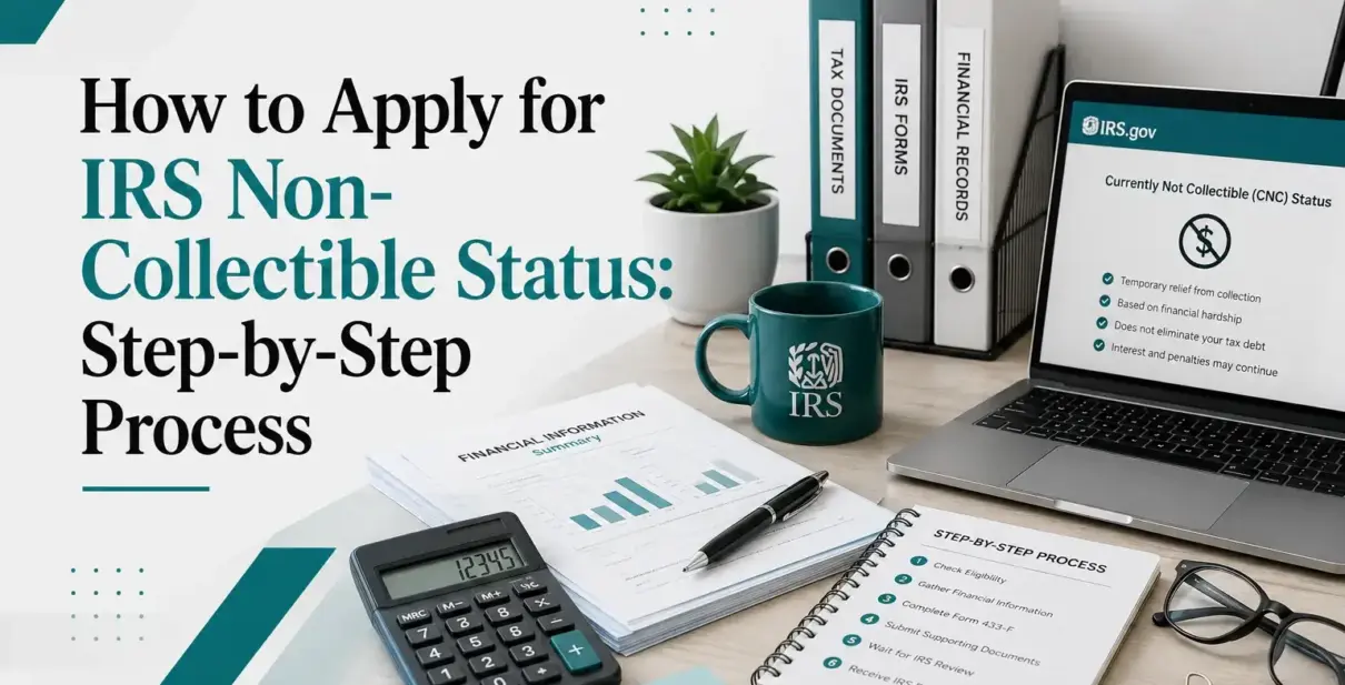 how to apply IRS non-collectible
