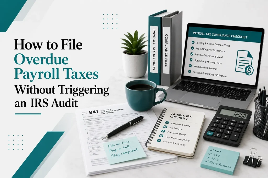 how to file overdue payroll taxes