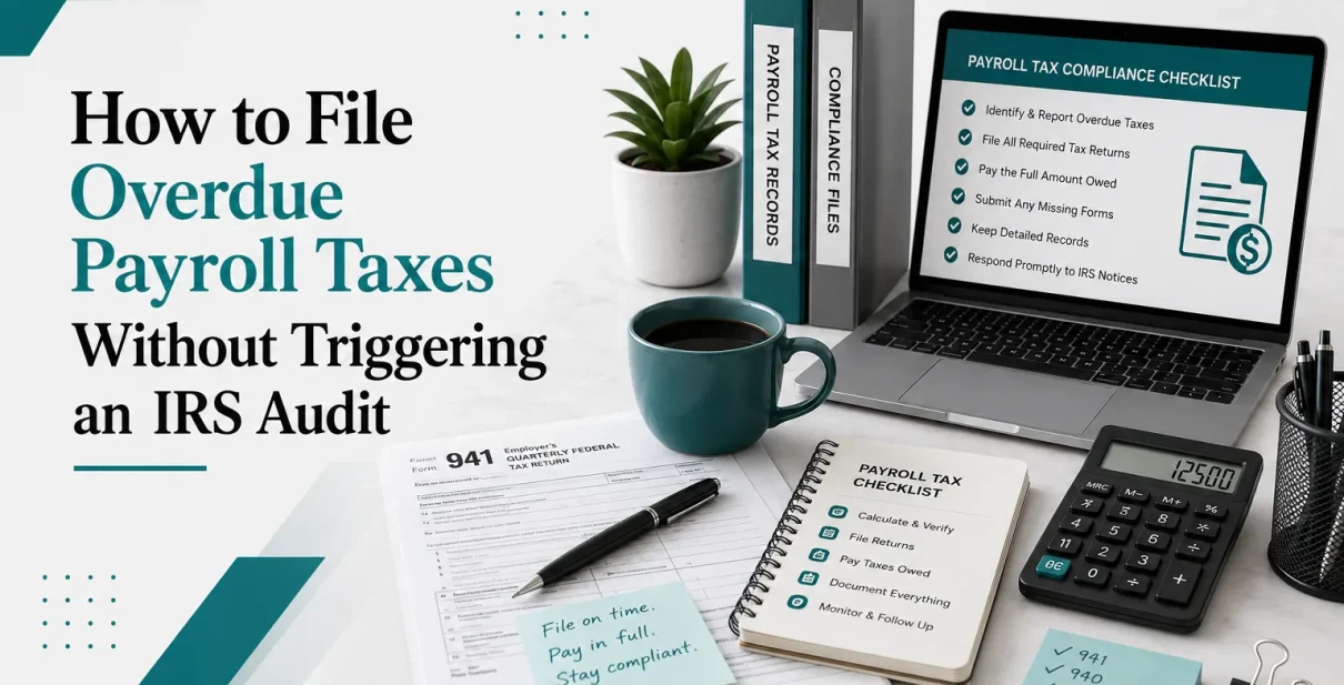 how to file overdue payroll taxes