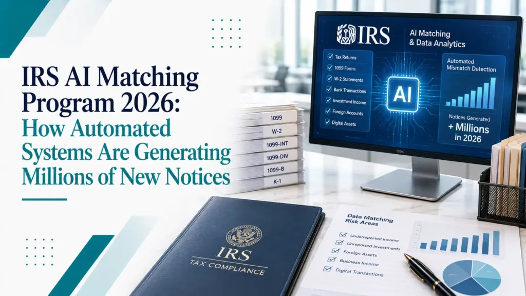 IRS AI matching program notices 2026
