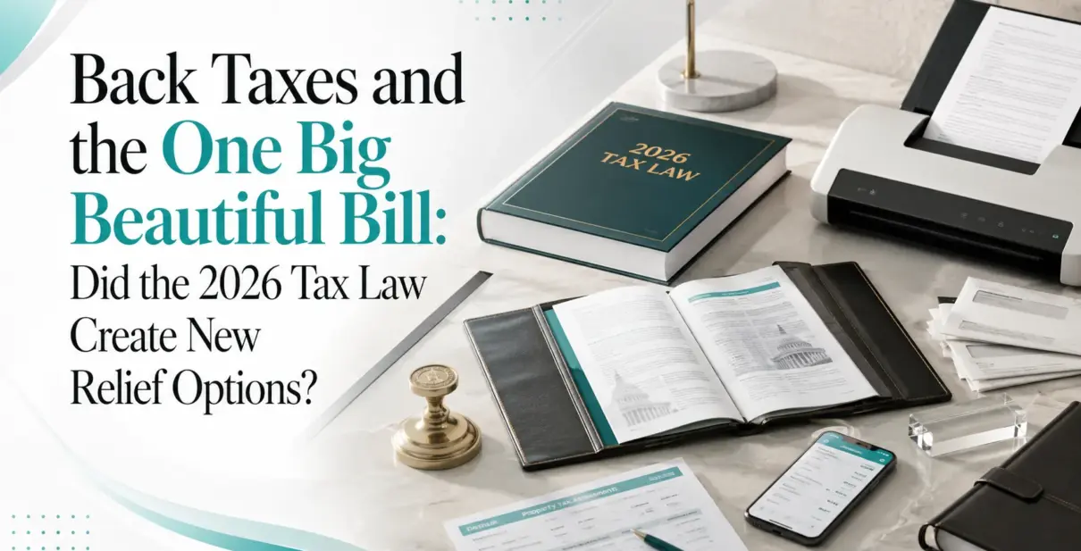 back taxes One Big Beautiful Bill 2026