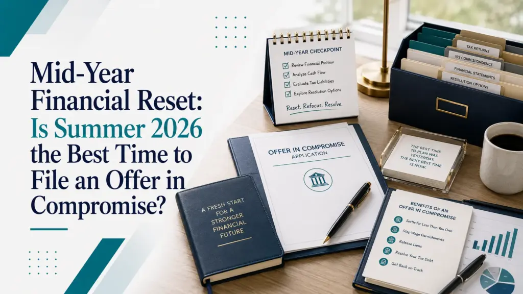 best time to file OIC 2026